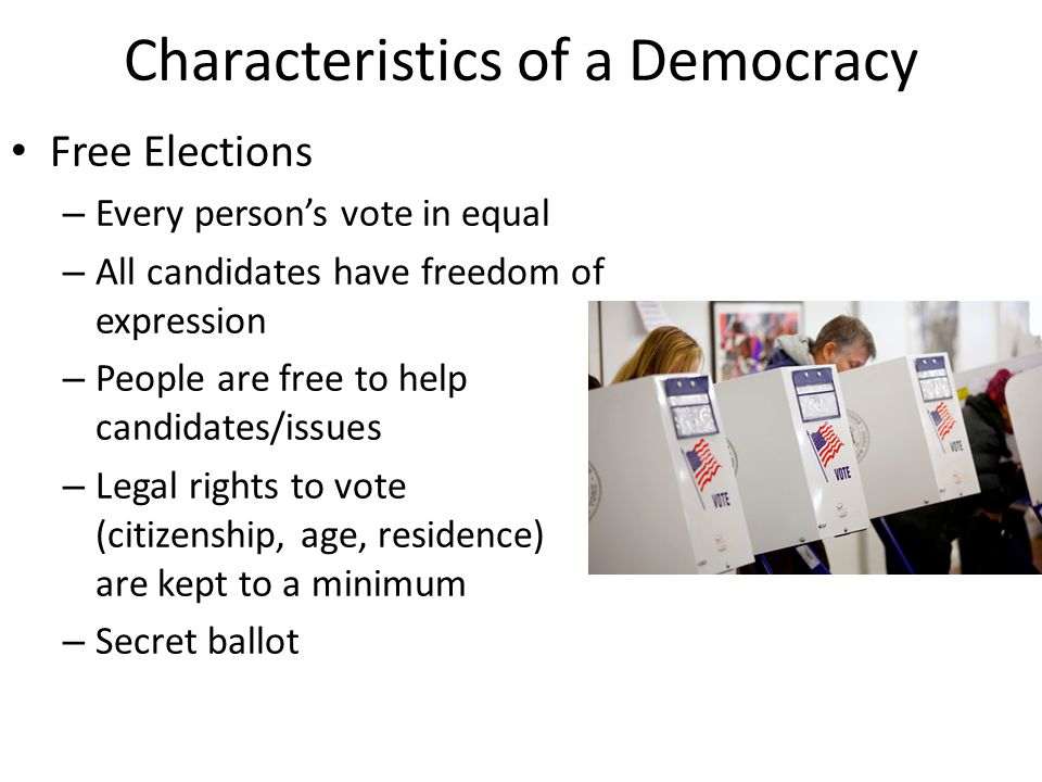 4 Characteristics of a True Democracy
